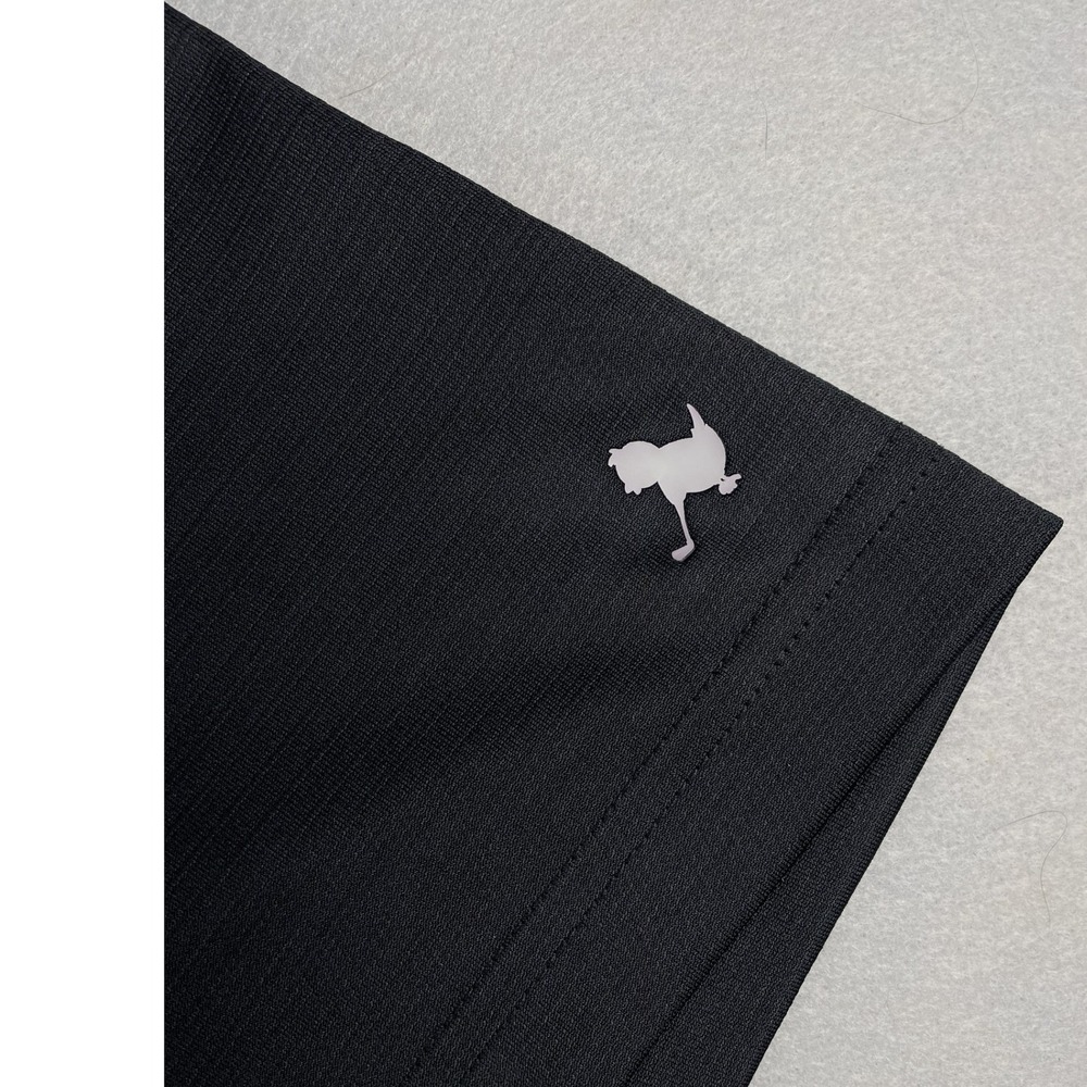 Birdie Bound Polo Shirt Mens 3XL Black Golf Performance Short Sleeve Floral Trim - Picture 3 of 8